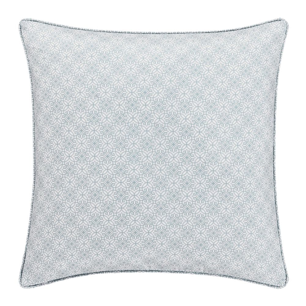 Royal Court Trilogy 26" Square Euro Pillow Sham in Blue, , large