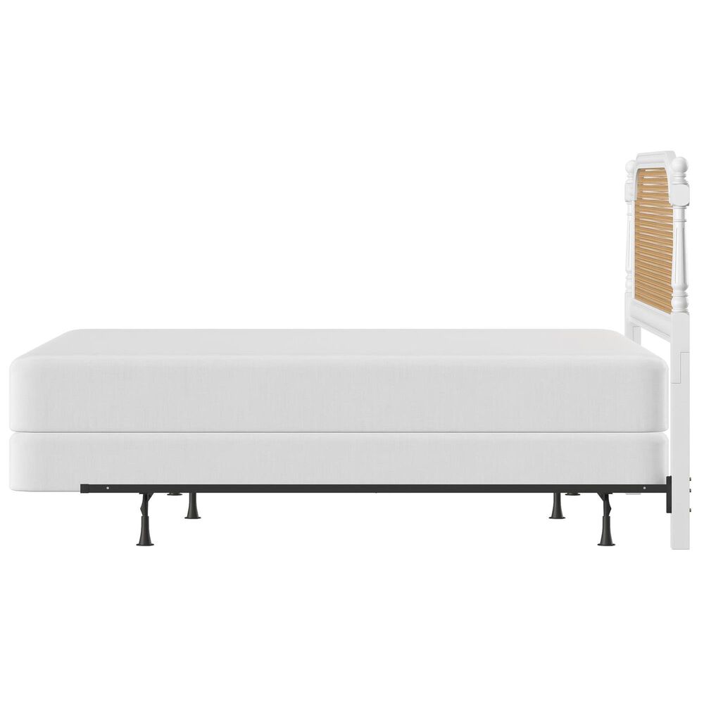 Richlands Furniture Melanie King Poster Panel Wood Bed in White, , large