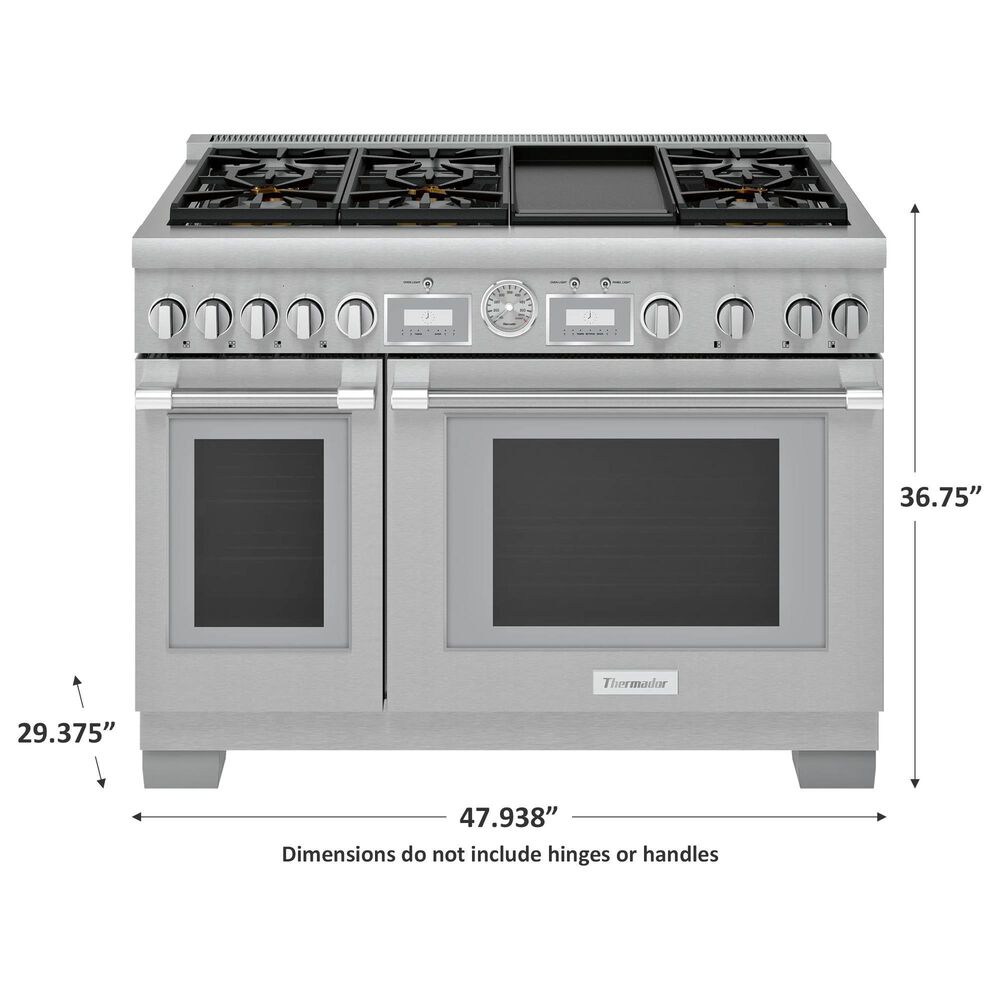 Thermador 48&quot; Professional Grand Commercial Gas Range in Stainless Steel, , large