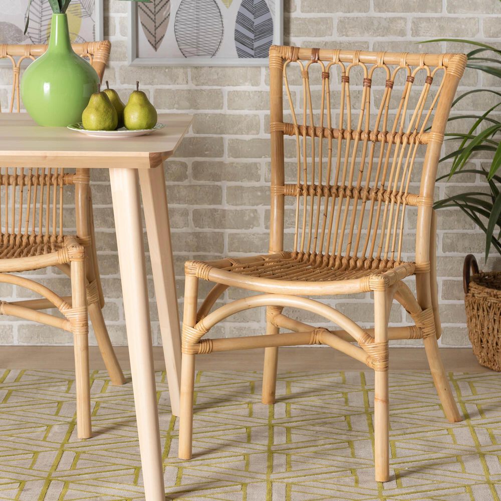 Baxton Studio Ammi Side Chair in Natural Brown, , large