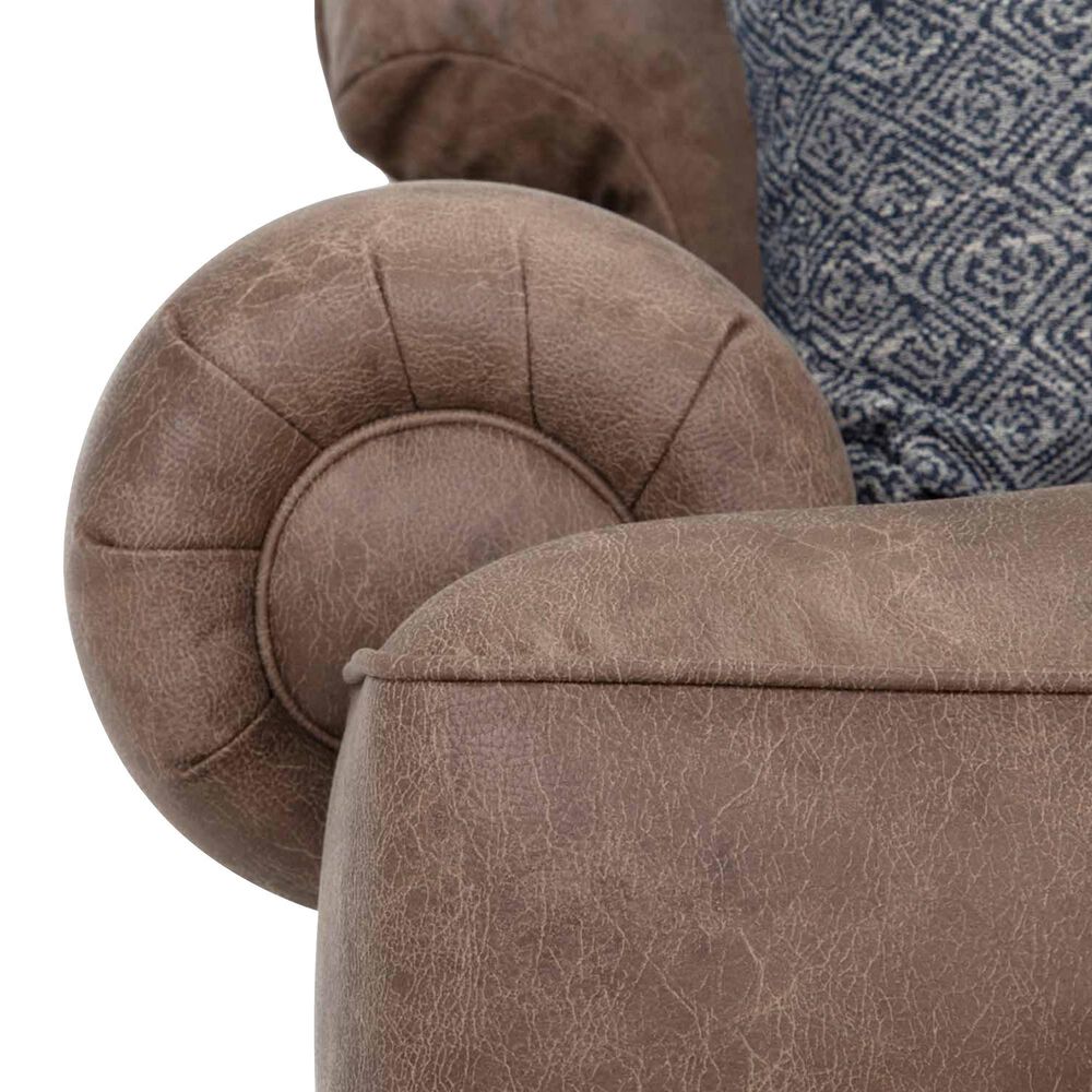 Moore Furniture Sicily Stationary Loveseat in Hazelnut, , large