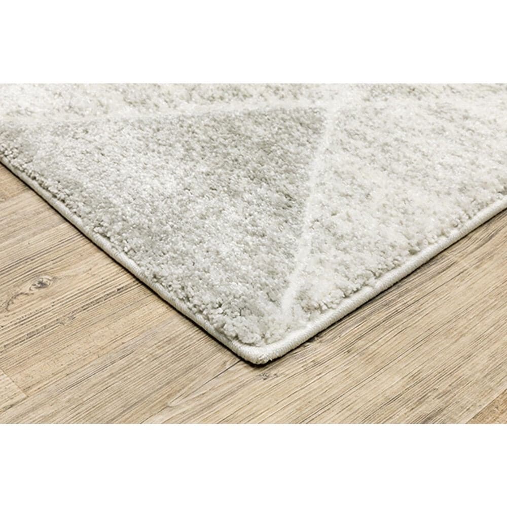 Oriental Weavers Cambria Lattice 5&#39;3&quot; x 7&#39;6&quot; Grey Area Rug, , large