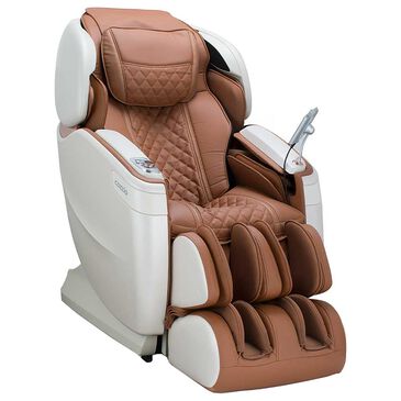 Cozzia Qi SE Massage Chair in Cappuccino and Pearl White, , large