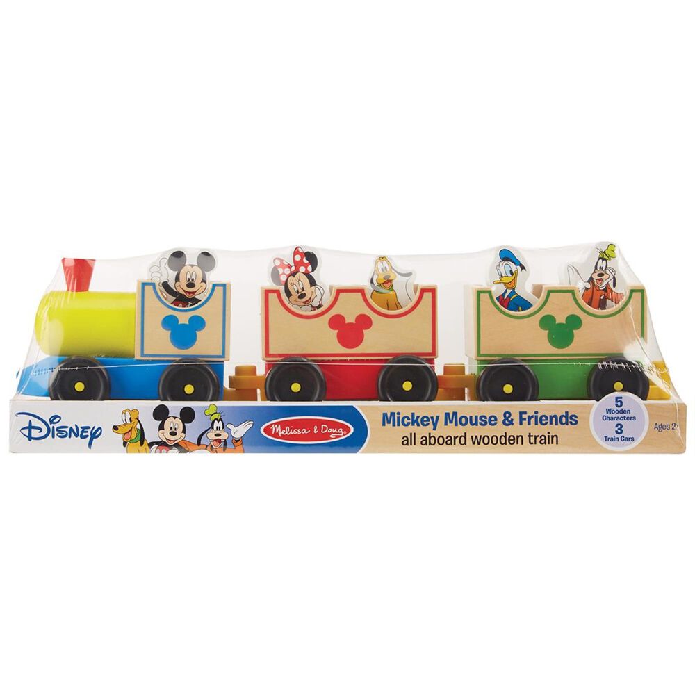 Melissa & Doug Mickey Mouse All Aboard Train Set, , large