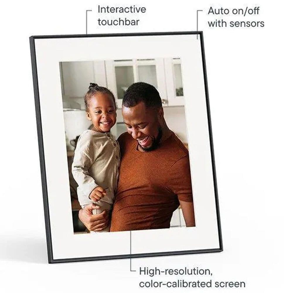 Aura 15" HD Digital WiFi Frame in Matted Ink, , large