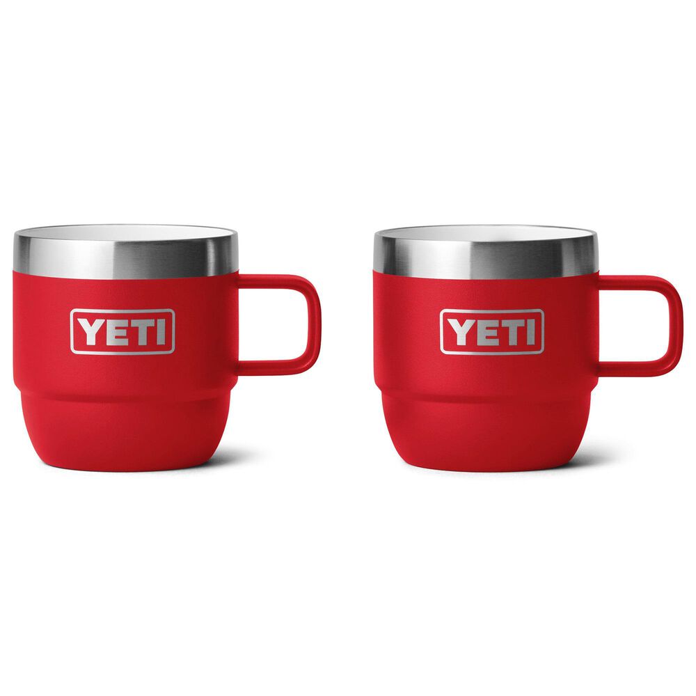 YETI Rambler 6 Oz Stackable Mug in Rescue Red - Set of 2, , large