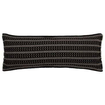 Amity Home Getz 42" x 14" Long Bolster Pillow in Black and Weathered Bronze, , large
