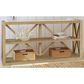 Bassett Mirror Company Holden Console Table in Rustic Blonde and White, , large