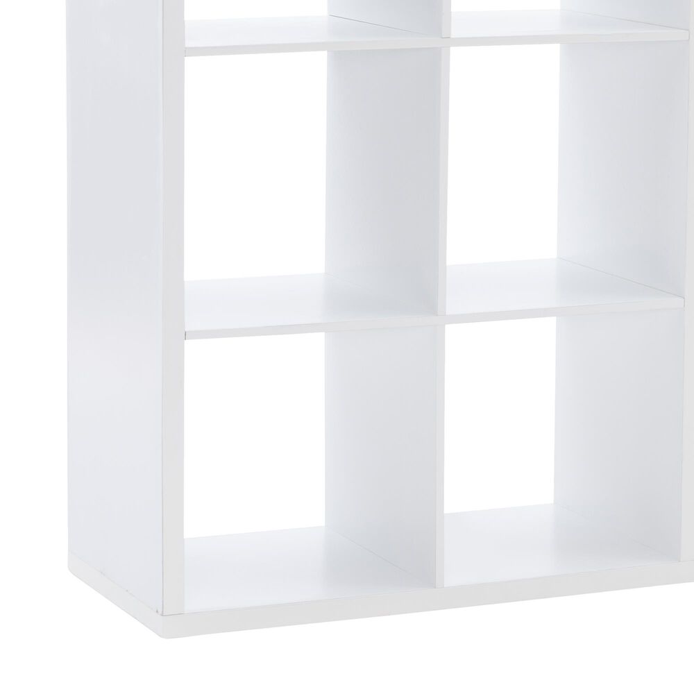 Linon Home Decor Galli 6-Shelf Bookcase in White, , large