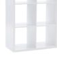 Linon Home Decor Galli 6-Shelf Bookcase in White, , large