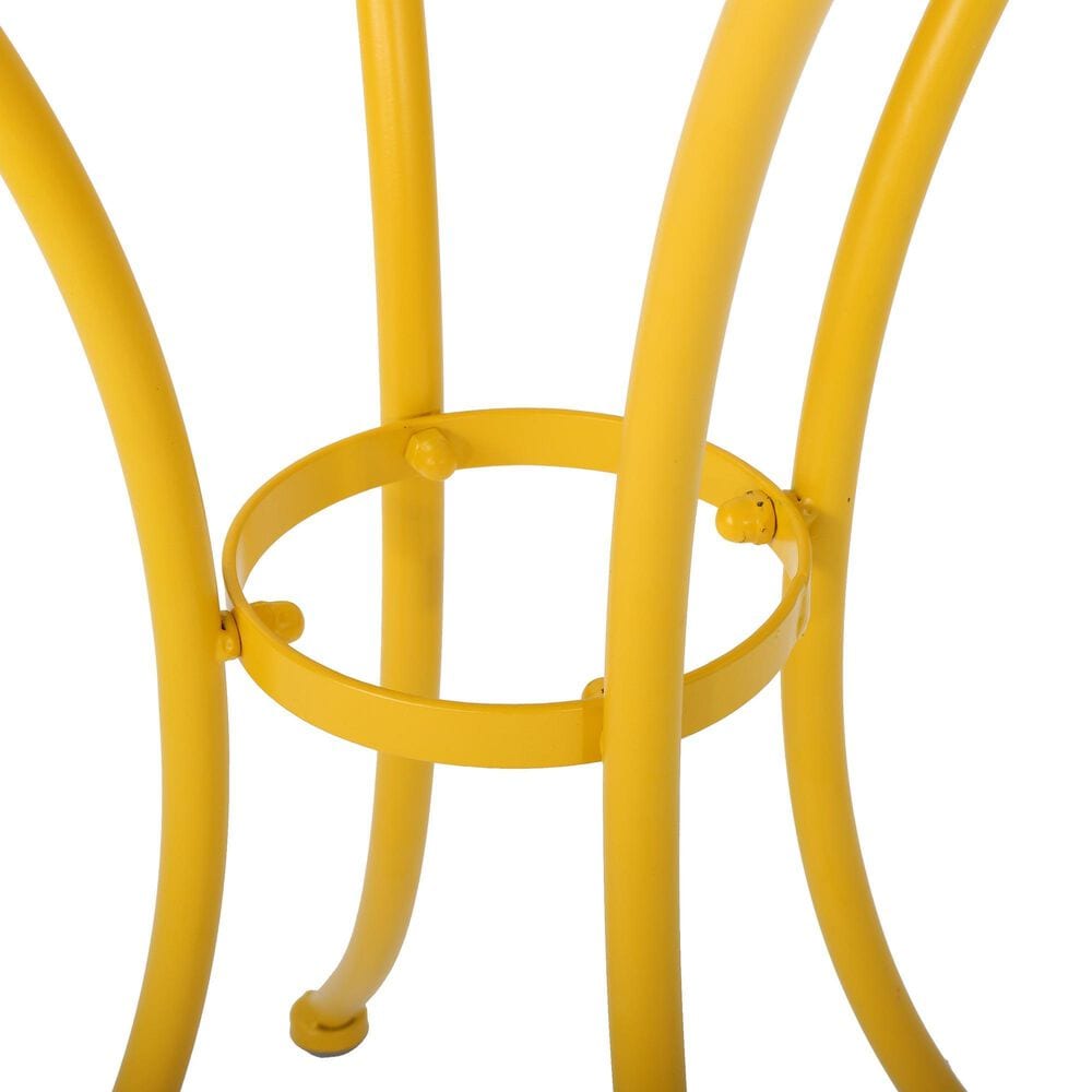 Hearth and Haven Colmar 3-Piece Outdoor Bistro Set in Yellow, , large