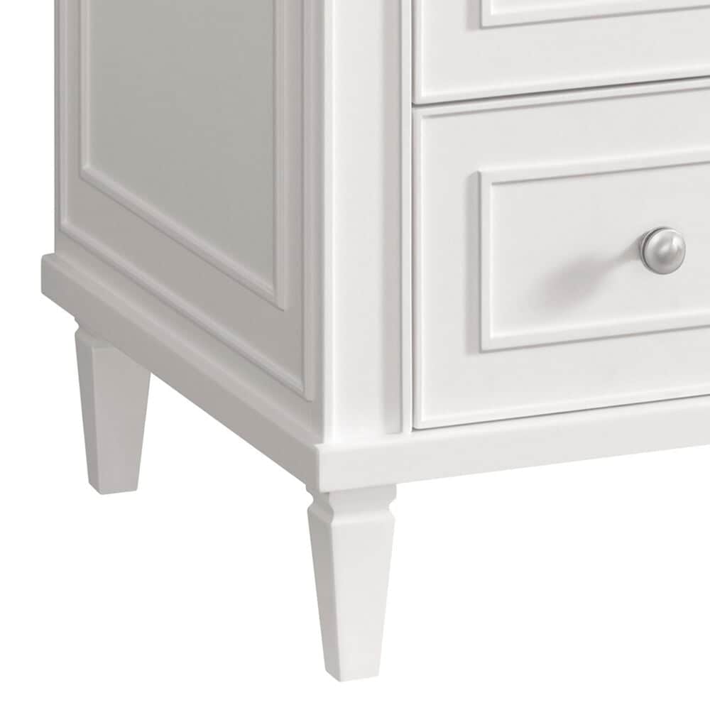 James Martin Vanities Lorelai 36&quot; Single Vanity in Bright White with 3 cm Lime Delight Quartz Top, , large