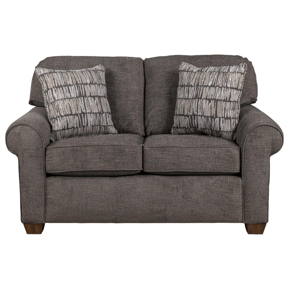 Flexsteel Thornton Stationary Loveseat in Umber, , large
