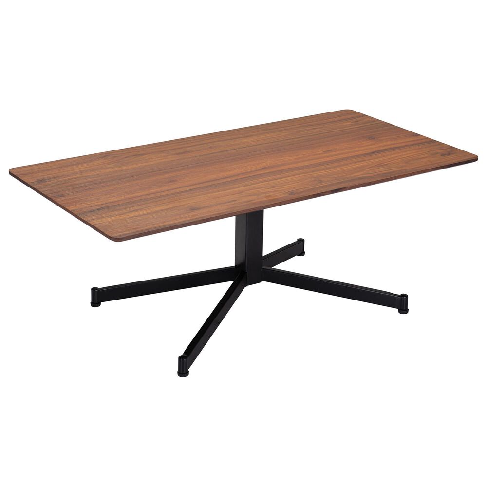 Zuo Modern Mazzy Coffee Table in Brown/Matte Black, , large