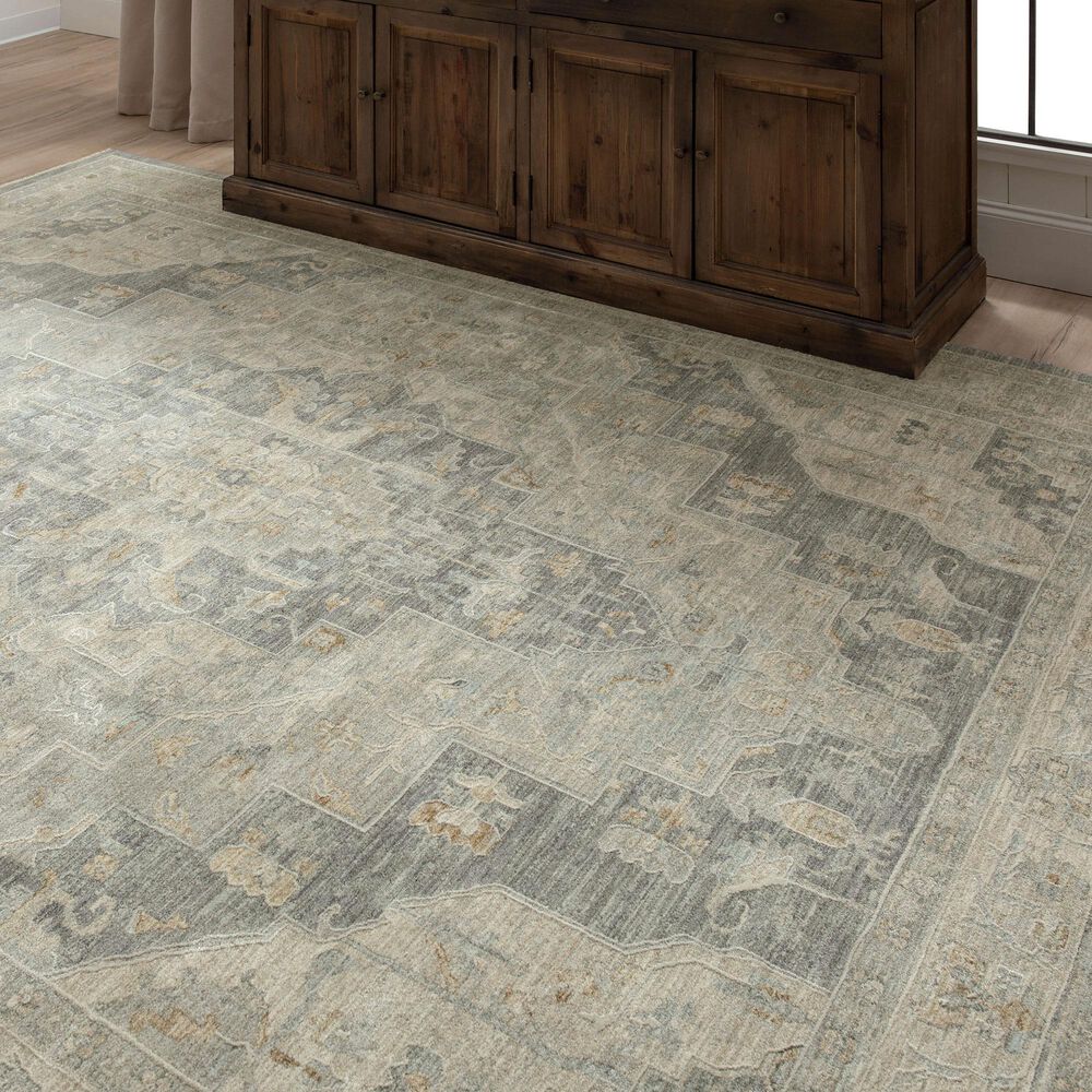 Karastan Adalia Kumra 6&#39;7&quot; x 9&#39;6&quot; Dark Gray Area Rug, , large