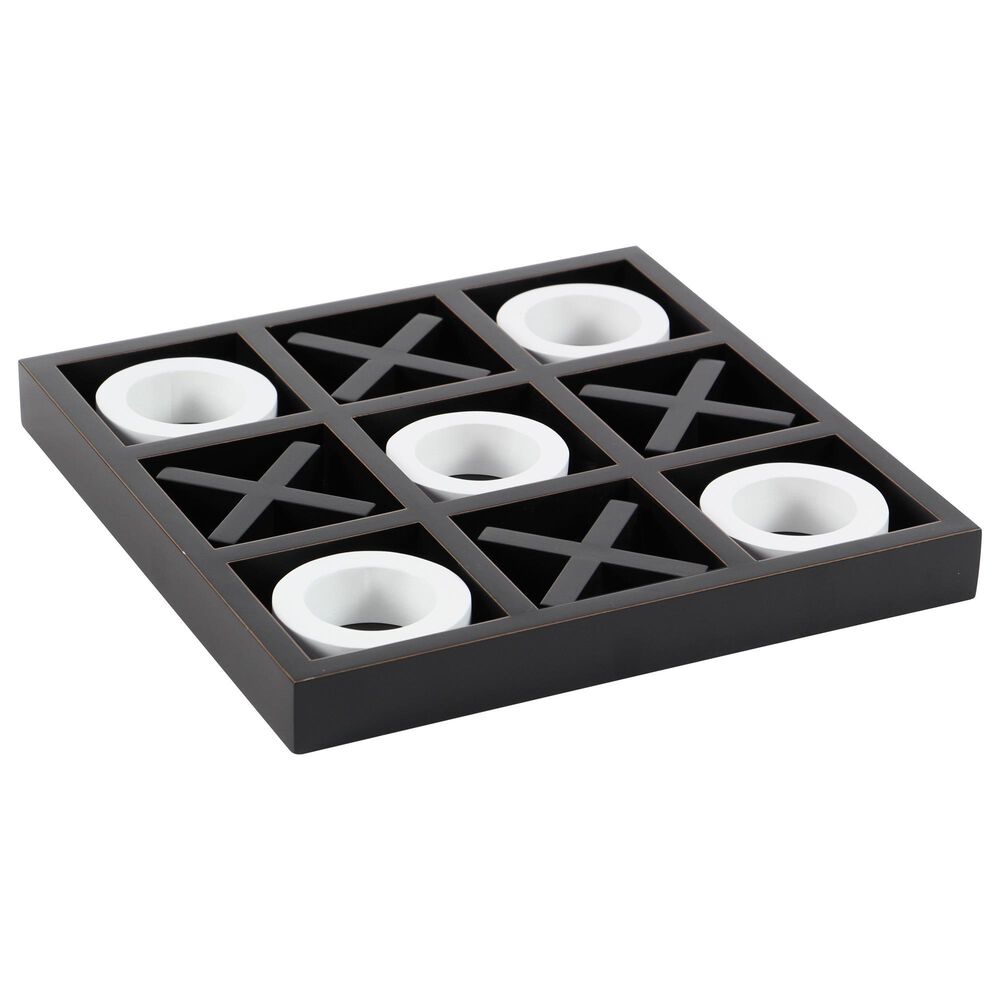 Maple and Jade Wooden Tic Tac Toe Game Set in Black and White | Nebraska  Furniture Mart