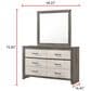 Crown Mark Rhett 5-Piece Queen Platform Bedroom Set in Gray and White, , large