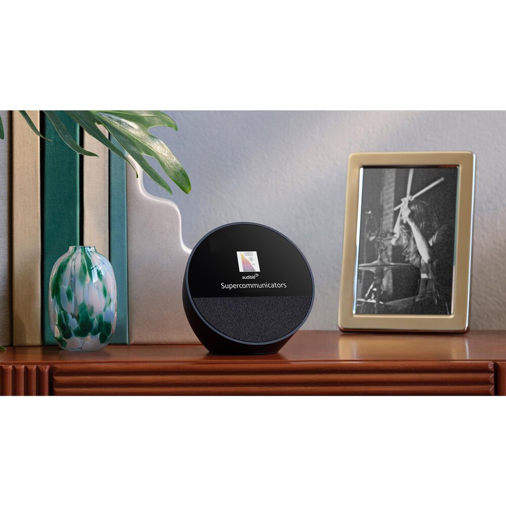Amazon Echo Spot &#40;2024 release&#41;, Smart alarm clock with vibrant sound + Alexa - Black, , large