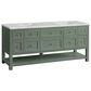 James Martin Vanities Breckenridge 72" Double Bathroom Vanity in Smokey Celadon with 3 cm Eternal Jasmine Pearl Silestone Top, Rectangular Sinks and FreePower Wireless Charger, , large