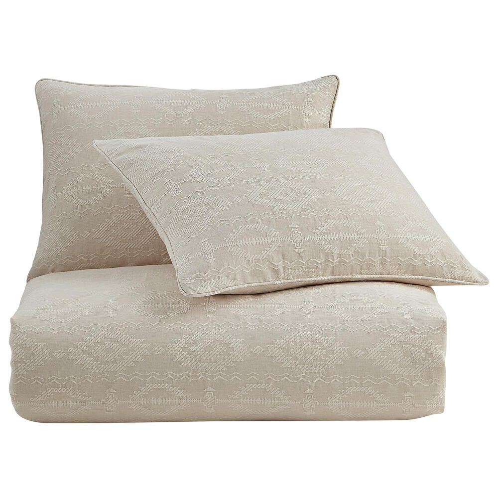 HiEnd Accents Tempe Matelasse 3Piece Super Queen Comforter Set in Sand