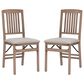 Linon Home Decor Triena Mission Folding Side Chair in Grey Wash (Set of 2), , large