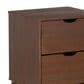 Linon Home Decor Polly 2-Drawer Nightstand in Walnut, , large