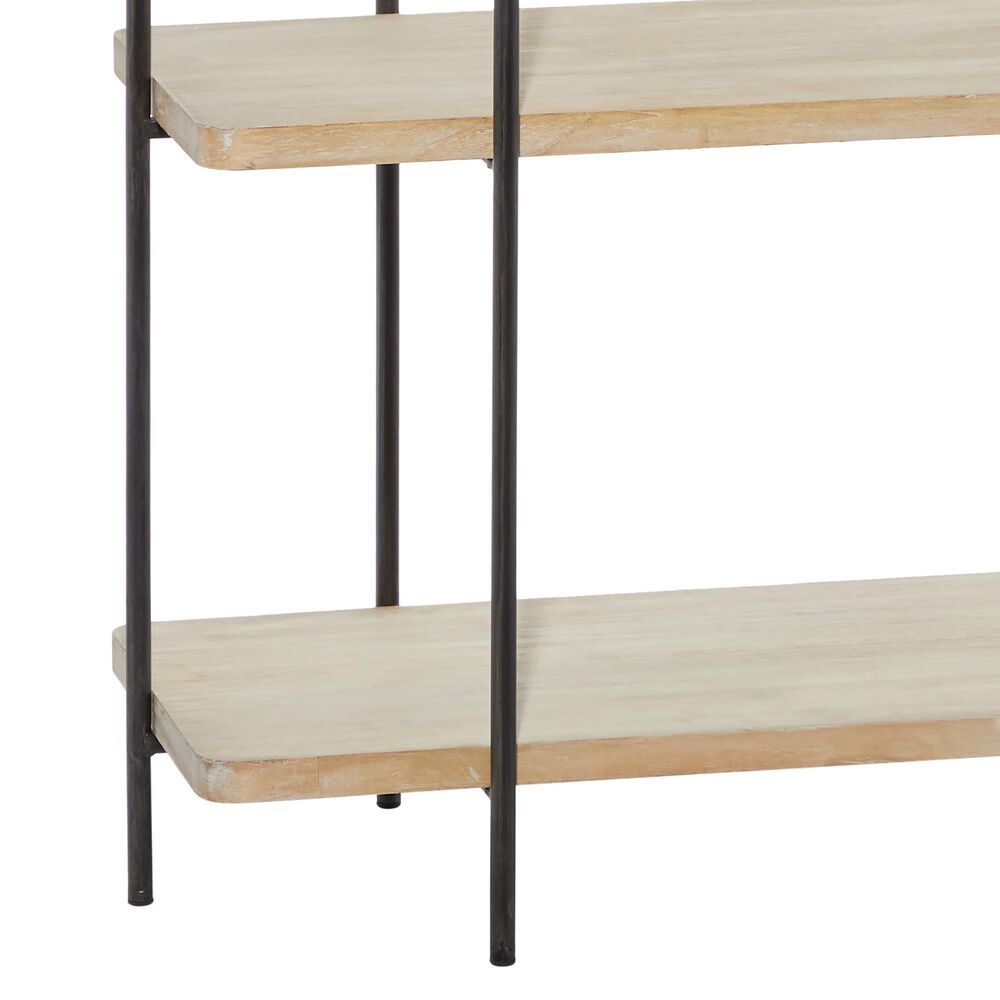 Uma Enterprises Console Table in Beige and Black, , large