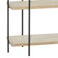 Uma Enterprises Console Table in Beige and Black, , large