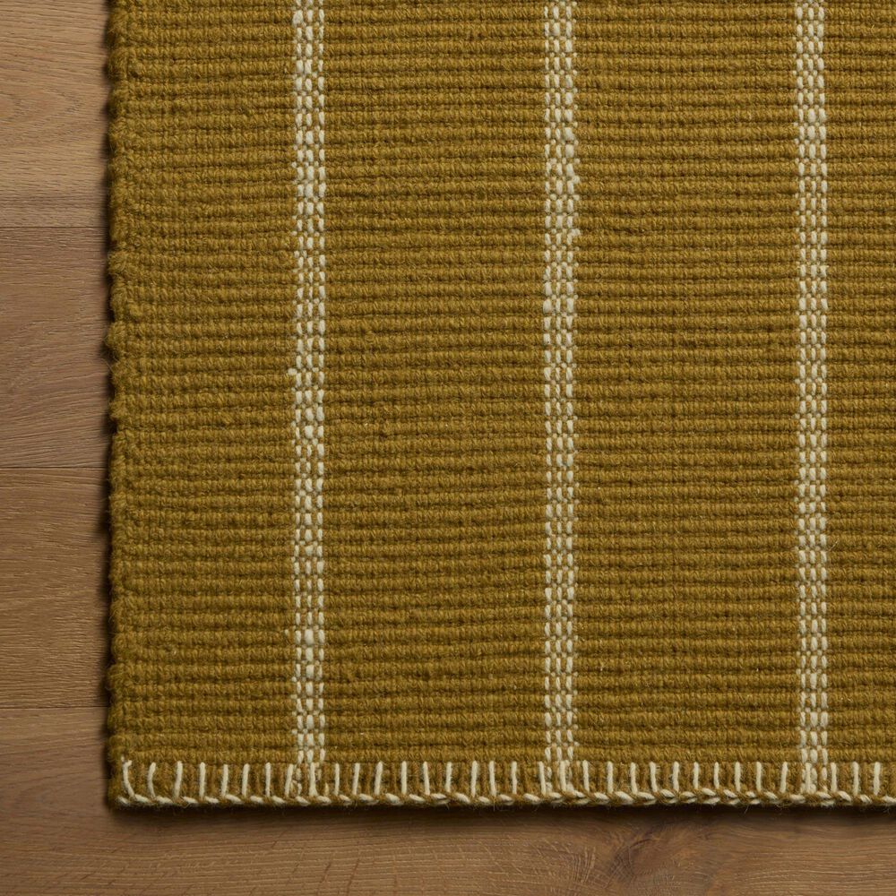 Amber Lewis x Loloi Harlan Ochre and Ivory 8'6" x 11'6" Area Rug, , large