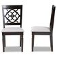 Baxton Studio Renaud Dining Chair in Grey/Dark Brown (Set of 2), , large