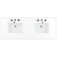 James Martin Vanities Portland 60" Double Bathroom Vanity in Whitewashed Walnut with 3 cm White Zeus Quartz Top and Rectangular Sinks, , large