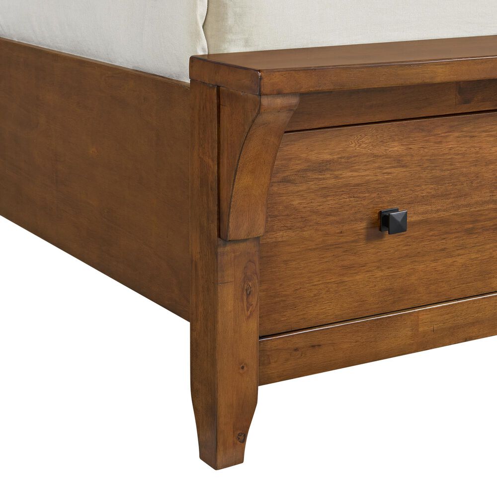 Mayberry Hill Gage King Storage Bed in Chestnut, , large