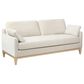 Jennifer Taylor Home Pasadena Stationary Sofa in French Beige Velvet, , large