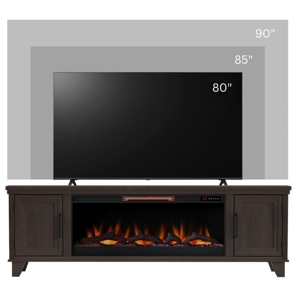 Legends Home Sonoma 78" Fireplace Console in Java, , large