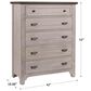 Viceray Collections Bungalow 5 Drawer Chest in Dover Grey and Folkstone, , large