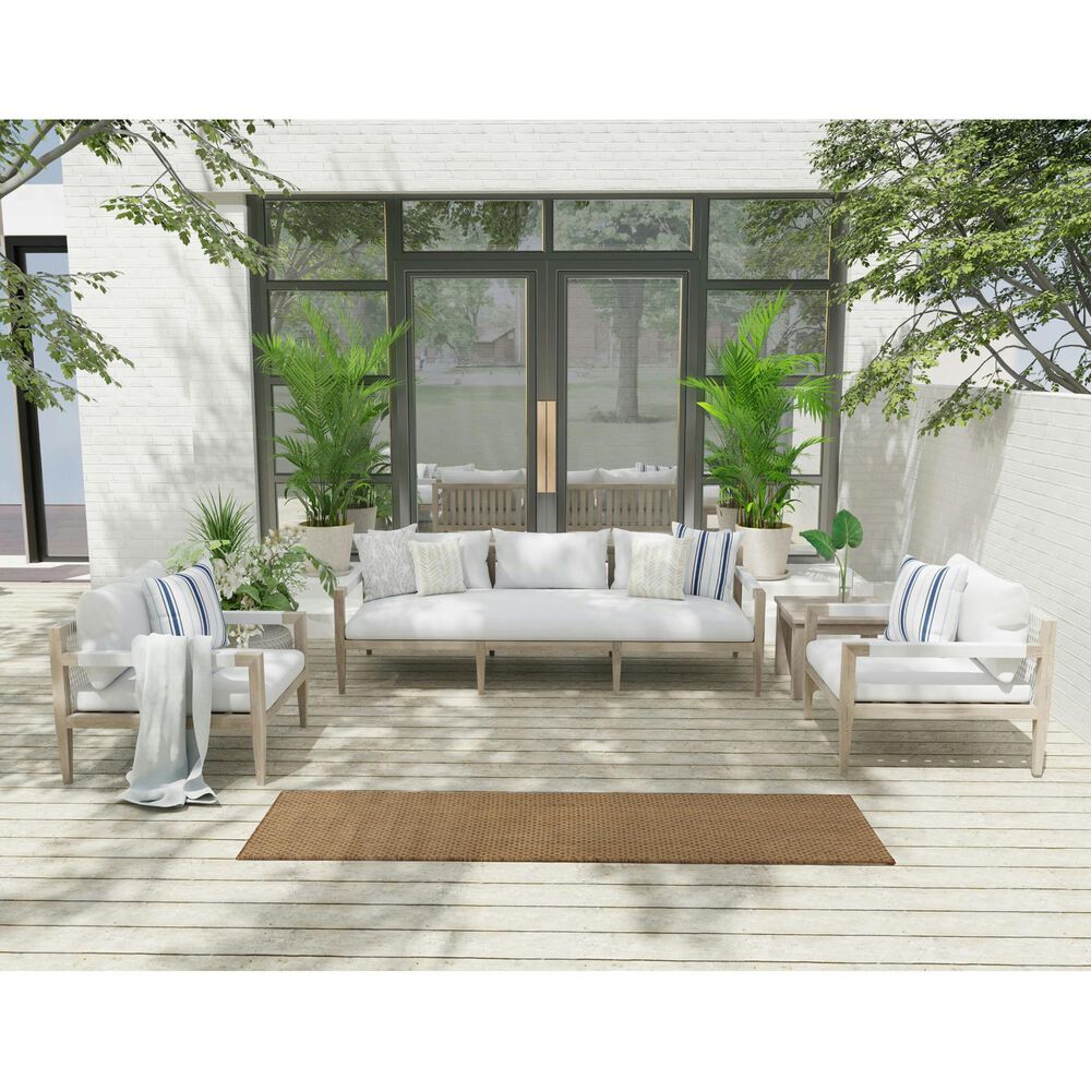 Nourison Courtyard Jute 2&#39; x 6&#39; Indoor/Outdoor Runner, , large