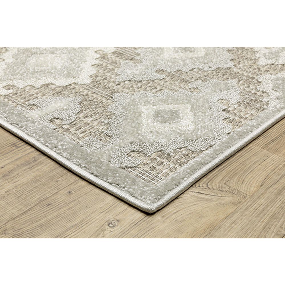 Oriental Weavers Tangier TAN08 2&#39;3&quot; x 7&#39;6&quot; Beige Runner, , large