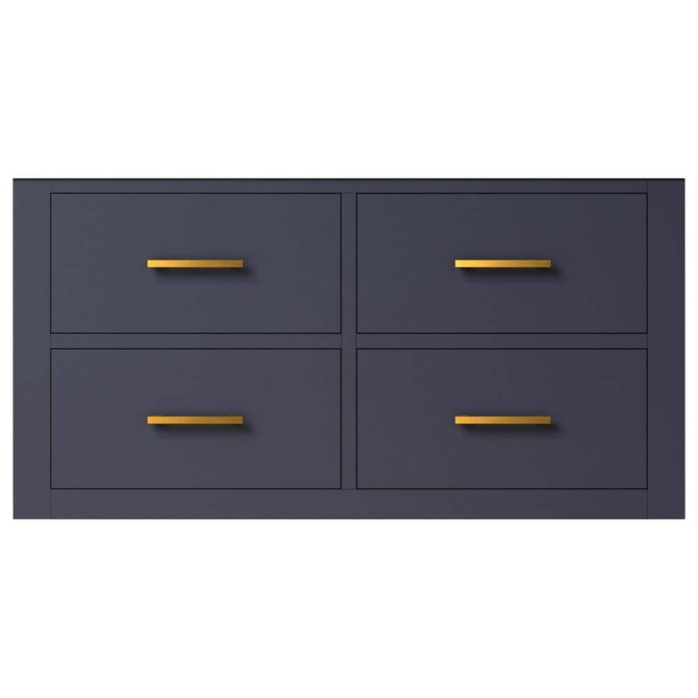 Lexora Home Castor 36&quot; Single Bathroom Vanity in Blue with 2 cm White Quartz Top and Rectangular Sink, , large