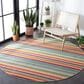 Safavieh Cabana CBN323A 5"3" Round Ivory and Green Indoor/Outdoor Area Performance Rug, , large