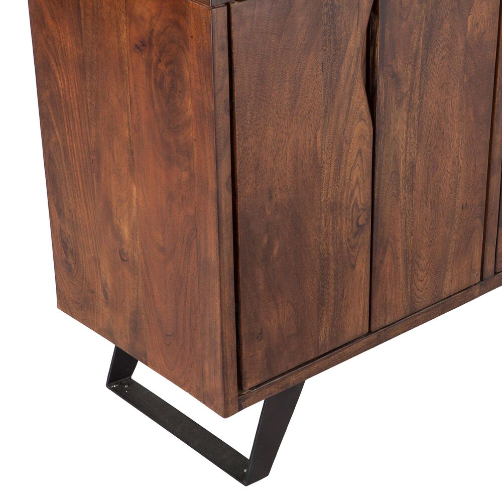 Home Trends & Design London Loft 68" Sideboard in Walnut | Nebraska