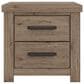 Ashley Oliandon King Panel Bed Dresser Chest and 2 Nightstands in Light Brown, , large
