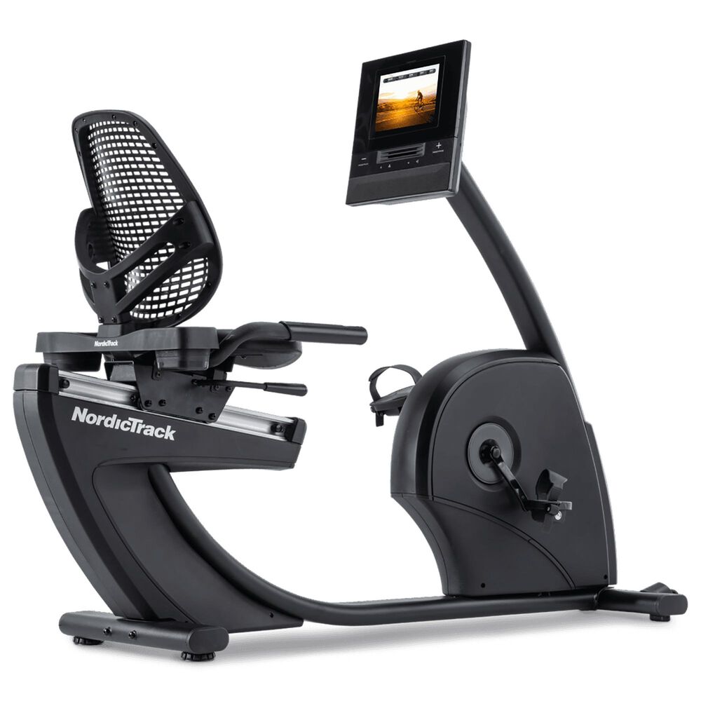 NordicTrack New 10 Recumbent Exercise Bike in Black, , large