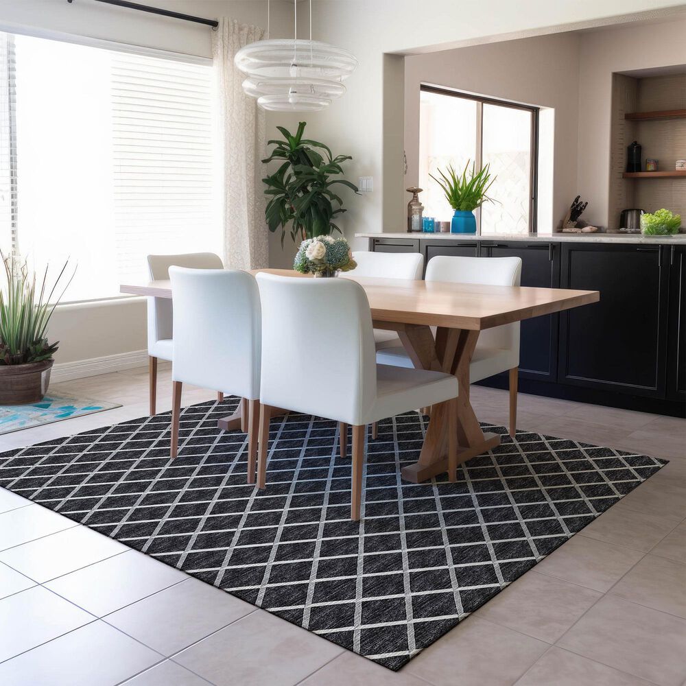 Dalyn Rug Company York 10&#39; x 14&#39; Black Indoor/Outdoor Area Rug, , large