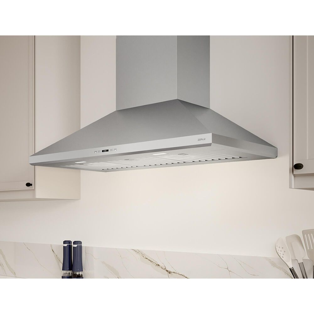Zephyr Siena Pro 48&quot; Wall Mount Range Hood in Stainless Steel, , large
