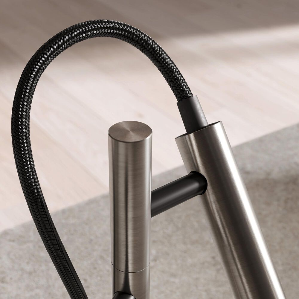 Blanco Luneoo Pull Down Kitchen Sink Faucet in Satin Platinum, , large