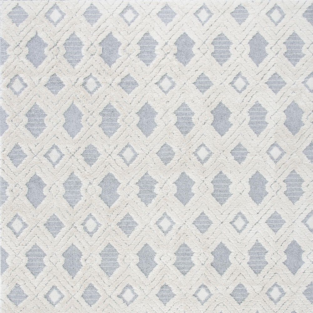 Safavieh Martha Stewart Lucia Shag MSR0728A 2&#39;6&quot; x 3&#39;9&quot; White and Light Grey Area Rug, , large