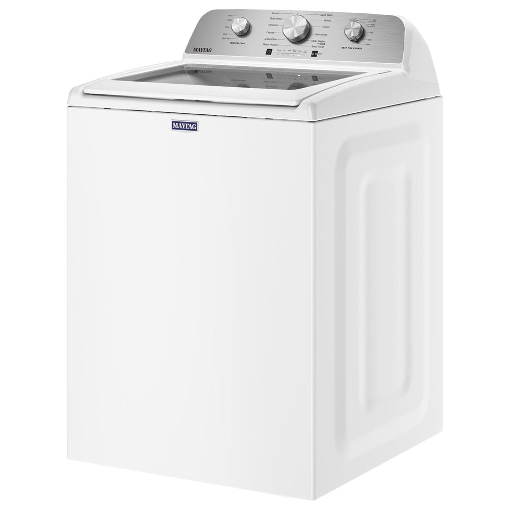 Maytag 4.7 Cu. Ft. Top Load Agitator Washer with Extra Power Cycle in White, , large