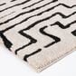 Central Oriental Oklahoma Charlin White Sand and Iron 7"10" x 9"10" Area Rug, , large