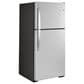 GE Appliances 19.2 Cu. Ft. Top Freezer Refrigerator in Stainless Steel, , large