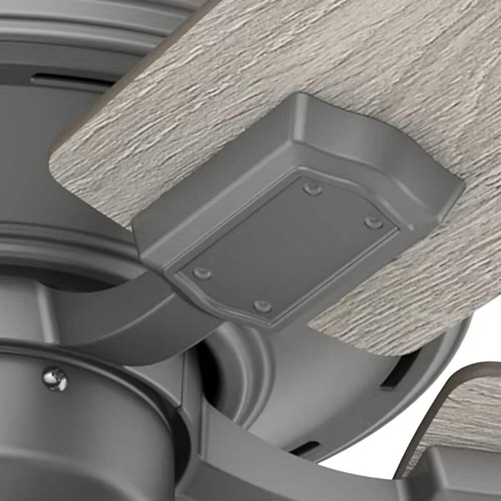 Hunter Crestfield 52&quot; Pull Chain Ceiling Fan with LED Lights in Matte Silver, , large